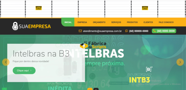 SCRIPT SITE PRONTO PARA SEGURANCA ELETRONICA EM PHP COM PAINEL ADMIN