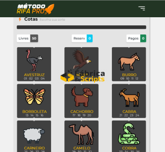 SISTEMA DE RIFAS V20 ATÉ 1 MILHÃO DE NUMEROS