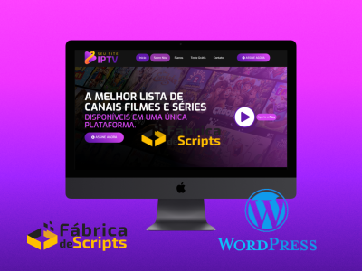 PAGINA DE VENDAS EM WORDPRESS + ELEMENTOR PRO PARA  IPTV